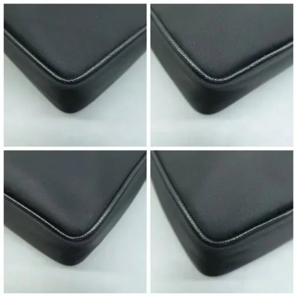 100% Authentic Prada Re-edition Black W/P Cloth Shoulder Bag 932-092324 - Picture 6 of 12